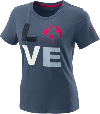 Wilson Damen T Shirt Love Earth Tech Tee W China Blue 155899