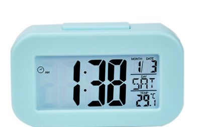 VCCstore-Elektronischer LED-Wecker mit Snooze, Temperaturanzeige und Datumsfunktion
