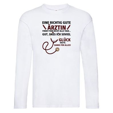Dankeschön für Ärztin | Arzt Tasse | Danke für Alles vl5 Long Sleeve Weiß
