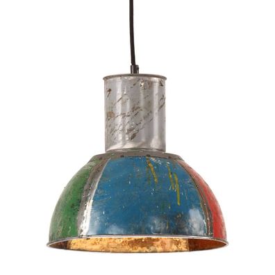 vidaXL Hängelampe Industrie-Stil 25 W Mehrfarbig Rund 28,5 cm E27
