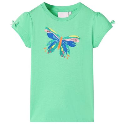 Kinder-T-Shirt Hellgrün 116