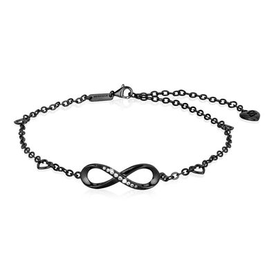 Serasar 925 Sterling Silber Fußkettchen "Infinity" 18k Vergoldung, mit Geschenkbox