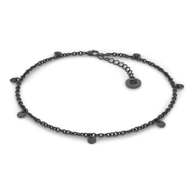 Serasar 925 Sterling Silber Fußkettchen "coin" 18k Vergoldung, mit Geschenkbox