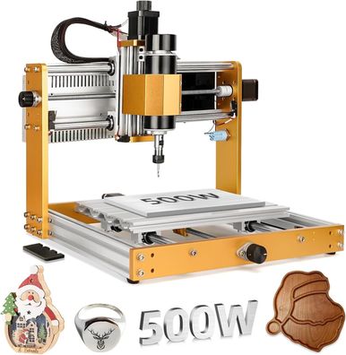CNC-Maschine, 500 W, Ganzmetall-CNC-Fräsmaschine, 3-Achsen-Endschalter Zum Schneiden