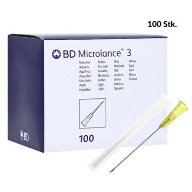 Dünnwandkanüle Microlance 30G x 1/2gelb (100 Stk.)