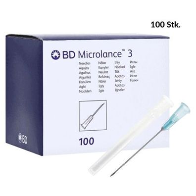 Dünnwandkanüle Microlance 23G x 1blau (100 Stk.)
