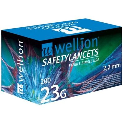 Wellion Safety Lanzette 23G (200 Stk.)