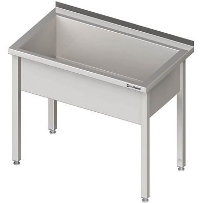 Stalgast Topfspüle mit einem Becken, 1000x700x850 mm, 300 mm Beckenhöhe, mit Aufka