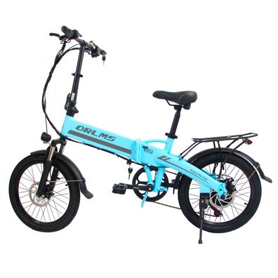 20" Klappbares Städtische Elektrofahrrad ORLMS S9 500W 48V 13AH 35KM/H E-BIKE