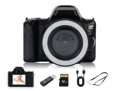 Digitalkamera, Kamera, Fotoapparat, Dual-Cam Vlogkamera, 48MP Kamera, Leichte Kamera
