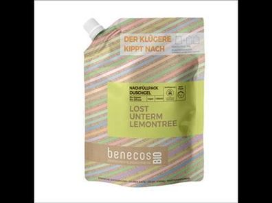 benecos 3x benecosBIO Nachfüllbeutel 1000 ml Duschgel BIO-Ingwer + BIO-Zitrone