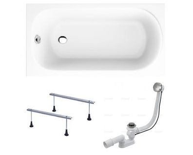 Badewanne Rechteck Acryl MINI 110x70 Weiß | Ablauf & Füße GRATIS !