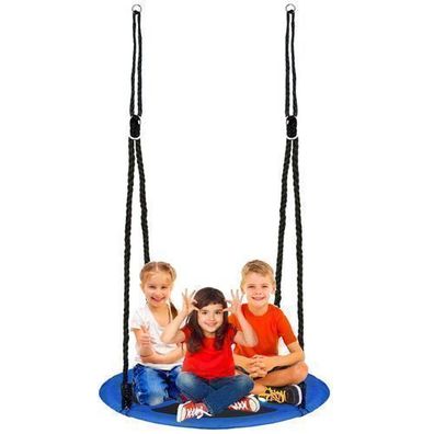 Nestschaukel Ø 110 cm Garten Kinderschaukel Tellerschauke 80-145 cm Belastung 150kg