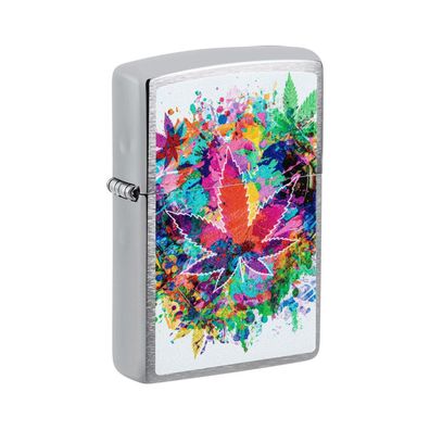 Zippo Benzin-Feuerzeug Colorful Cannabis 60006901, unbefüllt