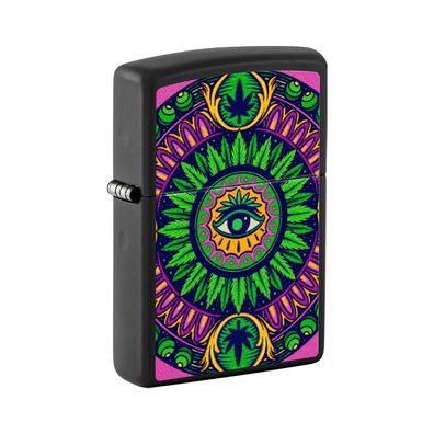 Zippo Benzin-Feuerzeug Black Cannabis Eye, unbefüllt 60006550