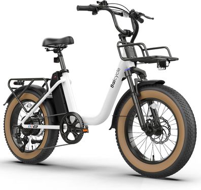 Elektrofahrräder 20" Fat Tire Step-Thru E-Bike mit 70 Meilen Max-Reichweite