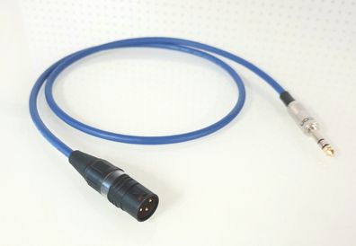 Mogami 2549 / HighEnd Adapterkabel / symmetrisch / 6,3 mm Jack auf XLR male / blue