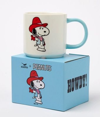 Peanuts Snoopy Tasse: Howdy ! Porzellan Tasse 330 ML