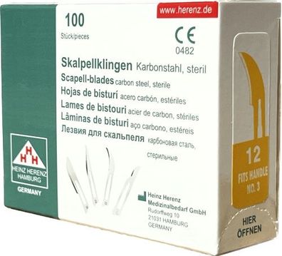 ELCON® Skalpellklinge Nr. 12 (100 Stk.)