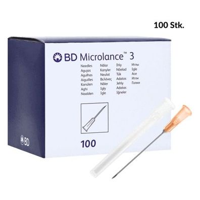 Dünnwandkanüle Microlance 25G x 1orange (100 Stk.)