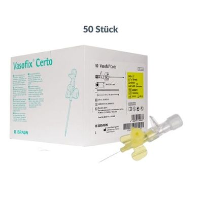 Vasofix Certo 24 G 0,7 x 19 mm gelb (50 Stk.)