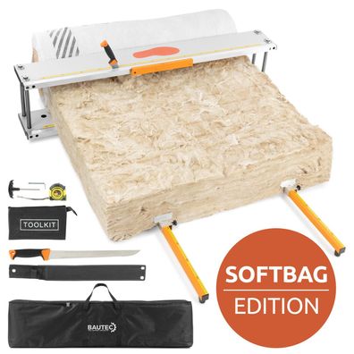 BAUTEC Dämmstoffschneider ISO-QUICKCUT mit Softbag, Dämmstoffmesser für Rollenware