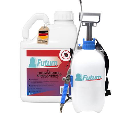 FUTUM 5L+5L Sprüher Schabenspray / Kakerlakenspray Kakerlakenmittel Schaben Abwehr