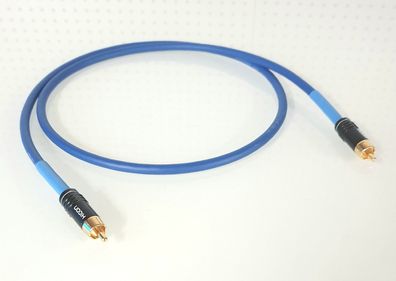 Mogami 2549 / HighEnd Cinchkabel / asymmetrisch / beidseitig Cinchstecker / blue