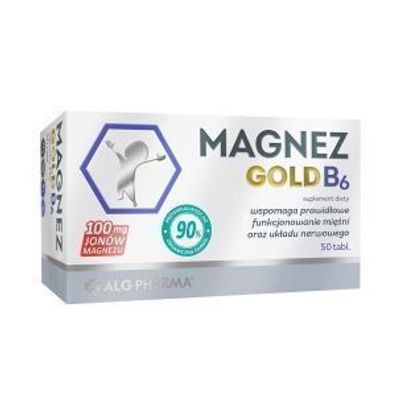 Magnezium Gold B6 - 50 Tabletten Premium Qualitaet