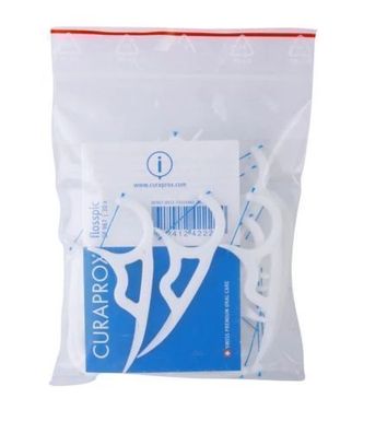 Curaprox DF 967 Zahnseide Sticks - 30 Stueck, Interdentalreinigung fuer gruendliche M
