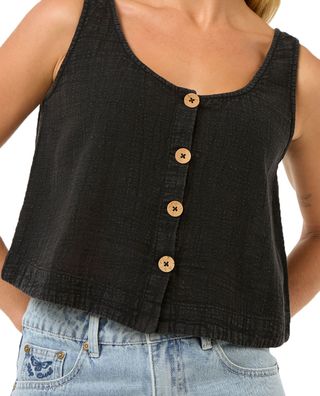 RIP CURL Women Top Classic Surf washed black - Größe: XS
