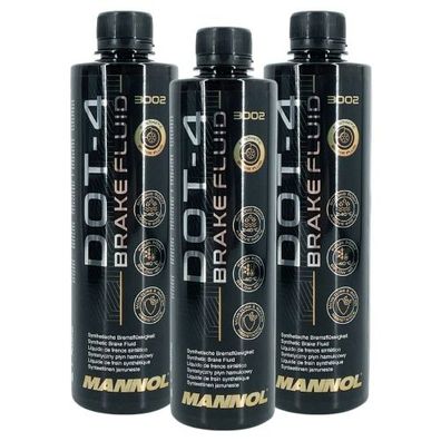 Mannol Brake Fluid DOT-4 3x450 ML