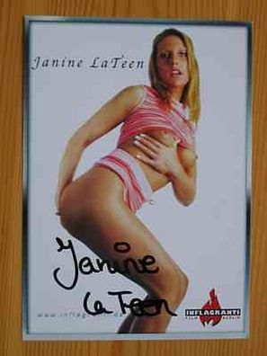 Erotik Star Janine La Teen - handsigniertes Autogramm!!!
