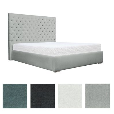 Polsterbett Doppelbett Nessa Bettkasten Chenille Stoff 140/160/180/200x200 cm