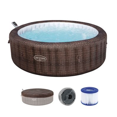 LAY-Z-SPA® Energiespar-Whirlpool Bali AirJet™ mit App-Steuerung, für 7 Personen,