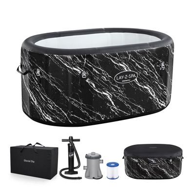 LAY-Z-SPA® FortiFiber™ Eisbad Glacial Dip™ mit Filterpumpe 152 x 92 x 71 cm