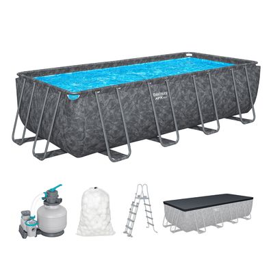 APX365™ Winterfestes Frame Pool Komplett-Set mit Sandfilteranlage 549 x 274 x 132