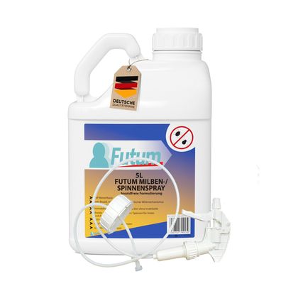 FUTUM 5L+Trigger Milbenspray Spinnenspray Milbenmittel Spinnen-Mittel Spinnen Abwehr
