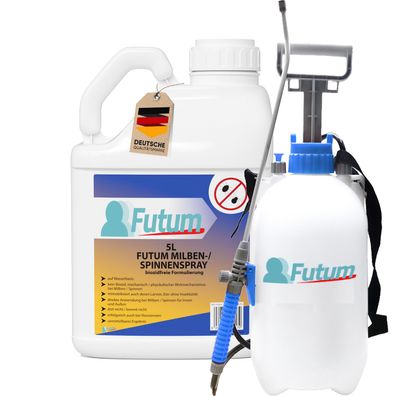 FUTUM 5L+5L Sprüher Milbenspray Spinnenspray Milbenmittel Spinnenmittel Abwehr