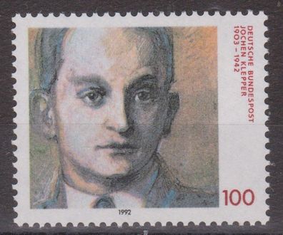 BRD 1992 postfrisch Michel-Nr. 1643 50. Todestag von Jochen Klepper