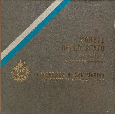 San Marino KMS 1977 mit Silber im Etui*