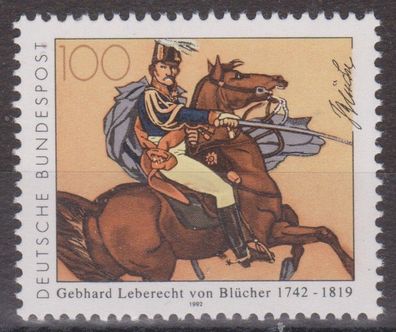 BRD 1992 postfrisch Michel-Nr. 1641 Gebhard Leberecht Fürst Blücher von Wahlstatt