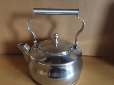 Kessel für Kohleherd? silbern mit Rein-Kupfer-Planboden für ca. 2,5L SUS