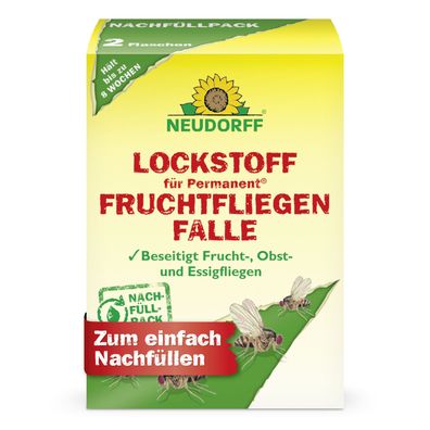 Neudorff Permanent Lockstoff für FruchtfliegenFalle - 2x 30 ml