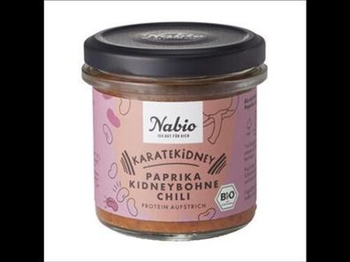 Nabio 3x Nabio Protein-Aufstrich Karatekidney Paprika Kidneybohne Chili 140g