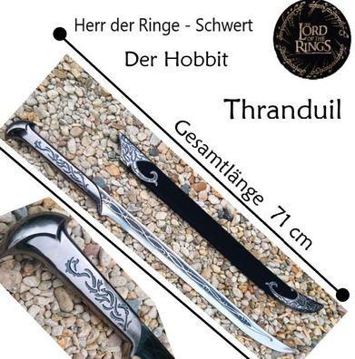 NEU Herr der Ringe Schwert Thranduil 71cm groß 1,9kg für Cosplay Sammler Gamer LOTR