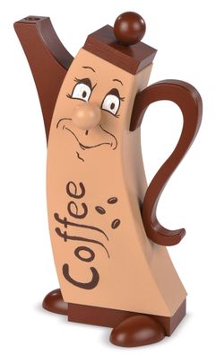 Räuchermann Räucherfigur modern Kaffeekanne (LxBxH):12x7x21cm NEU Räuchermann
