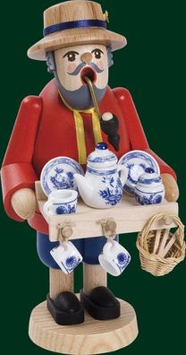 Räucherfigur Porzellanhändler Höhe= 18cm NEU Räuchermann Rauchmann Räucherkerze R