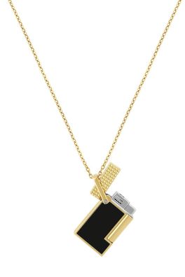 S.T. Dupont Halskette mit Feuerzeug Goldfarben/Schwarz K27077CH