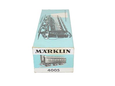 Märklin 4005 - Abteilwagen mit Bremserhaus - Licht - HO - 1:87 - Originalverpackung